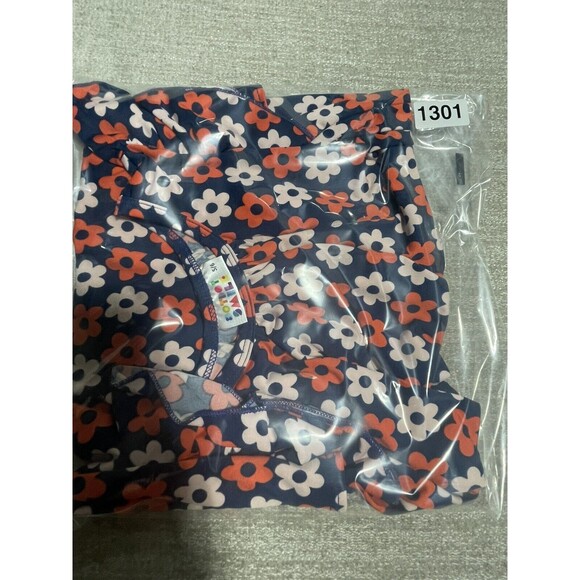 Dot Dot Smile Dress Girl’s Size 5/6 Blue Floral Short Sleeve Graphic - Picture 10 of 10
